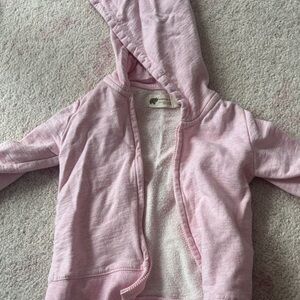 Baby/Toddler Light Pink Hooded Sweatshirt - Soft Terry Lining